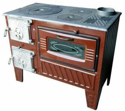 Отопительно-варочная печь МастерПечь ПВ-03 с духовым шкафом, 7.5 кВт в Сургуте