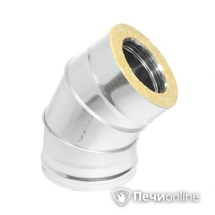 Колено 135° (45°) Теплов и Сухов Отвод Термо 45* ОТ-Р 430-0.5/оцинковка D120/180 в Сургуте