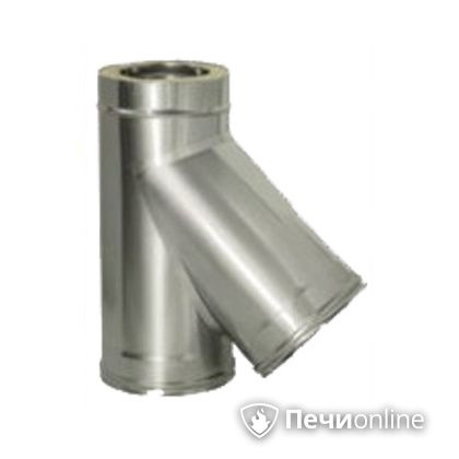 Дымоход Дымок Тройник 45° с изоляцией 0,8 мм. ТRFR45 150/230 в Сургуте
