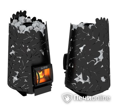 Дровяная печь-каменка GrillD Dubravo 180 short black в Сургуте