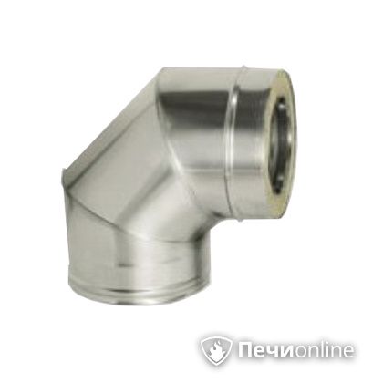 Дымоход Дымок Колено 90° с изоляцией 0,8 мм. OТFR90 150/230 в Сургуте
