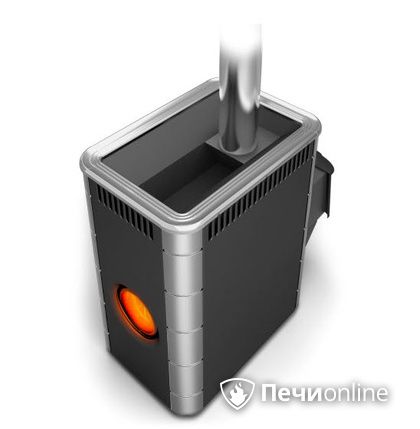 Дровяная банная печь TMF Аврора Inox ДА Иллюминатор антрацит НВ  в Сургуте