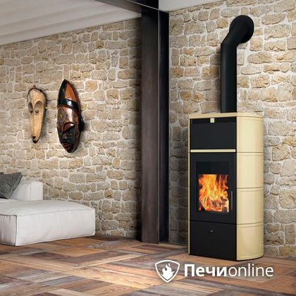 Печь-камин Edilkamin Flamma 24 kw V.C. Pergamena с Т/О в Сургуте
