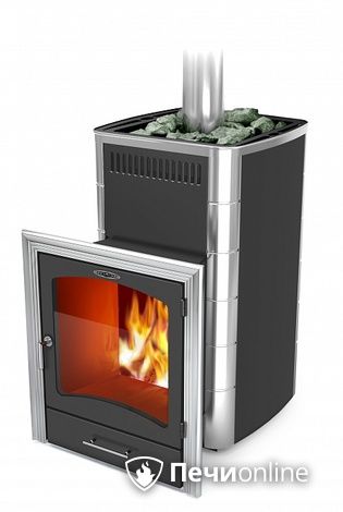 Дровяная банная печь TMF Калина II Inox БСЭ антрацит НВ ПРН в Сургуте