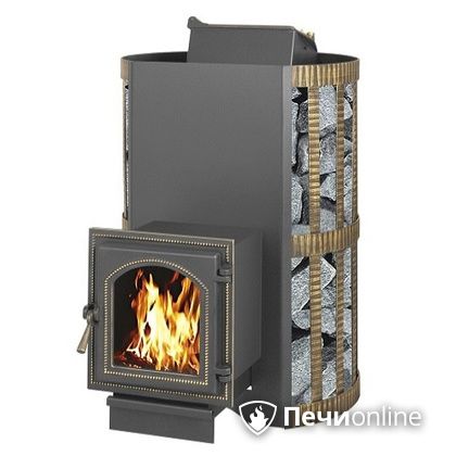Дровяная банная печь Везувий Скиф с закрытой каменкой (270) в Сургуте