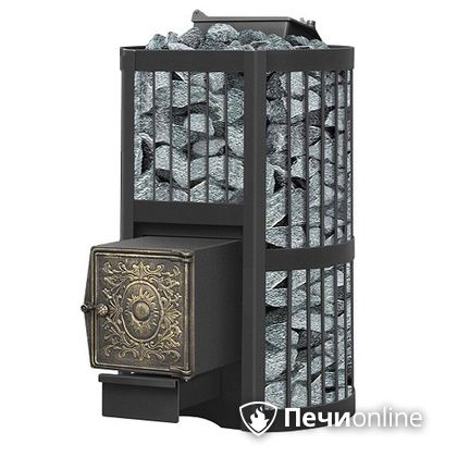 Дровяная банная печь Везувий Ураган Стандарт 22 (ДТ-4) с закрытой каменкой чугун в Сургуте