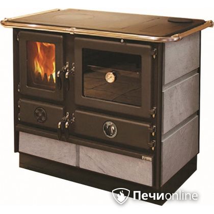 Отопительно-варочная печь MBS Thermo Magnum Stone R с теплообменником и духовым шкафом в Сургуте
